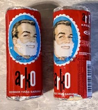Arko Men Face Shaving Soap Stick, Sensitive skin shave cream, White, Lot of 2
