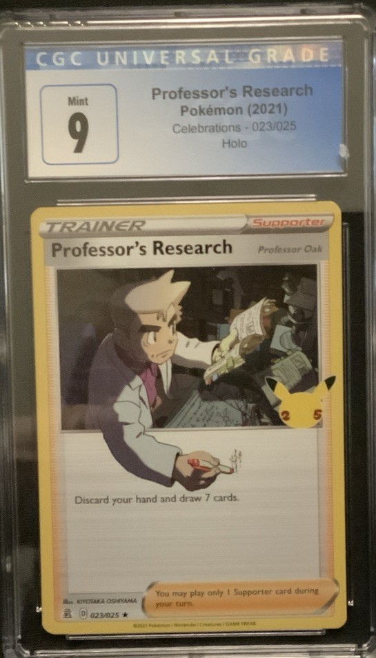 Pokemon Professor's Research Holo #23 Celebrations 2021 - CGC 9