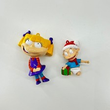 Rugrats Angelica and Tommy Pickles Christmas Ornaments Set Vintage