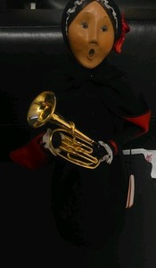 Salvation Army Uniformed Figurine with Brass Instrument