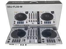 Pioneer DJ DDJ-FLX6-W White Edition with Deck Saver and Box Tested & Working