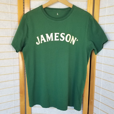 Jameson Graphic T-Shirt Mens Large Green Taste Responsibly Irish Whiskey