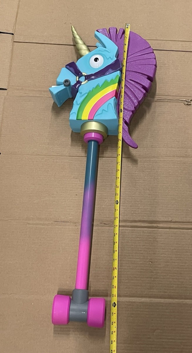 Fortnite Rainbow Smash Club 39” Premium Unicorn Pickaxe Costume