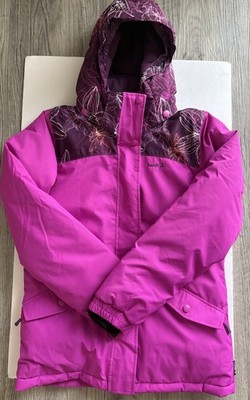 KAMIK Fuschia/Plum Cami Leilani Print Block Jacket Girl's Size 14 NWOT