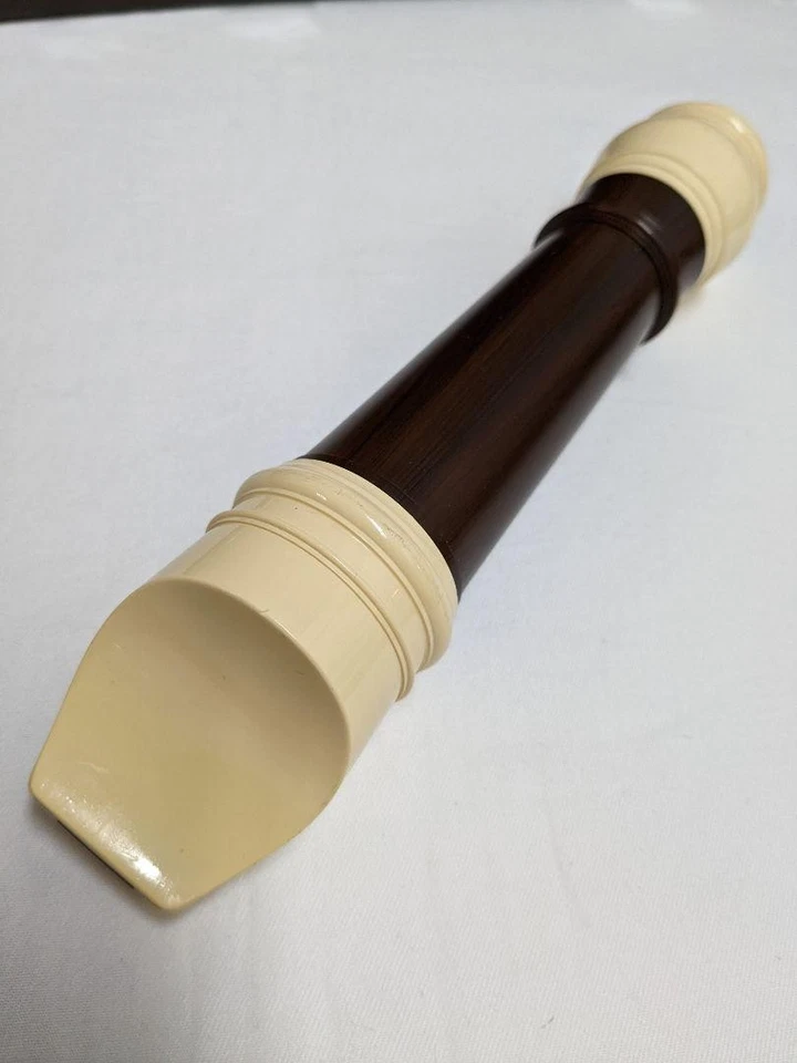 AULOS Tenor Recorder No. 511-E ABS Resin Brown with Ivory Trim W/Case Made Japan - Image 2 of 4