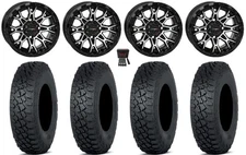 System 3 ST-6 14" Wheels Black 30" Tenacity XNR Tires Polaris Sportsman / RZR /