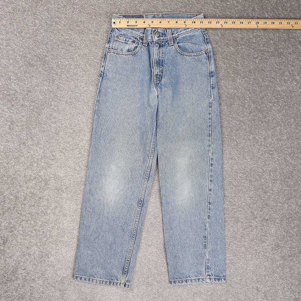 Pantalones de mezclilla de colección Levi's 550 calce relajado pierna recta juvenil talla 11 lavado claro Foto 3 de 4
