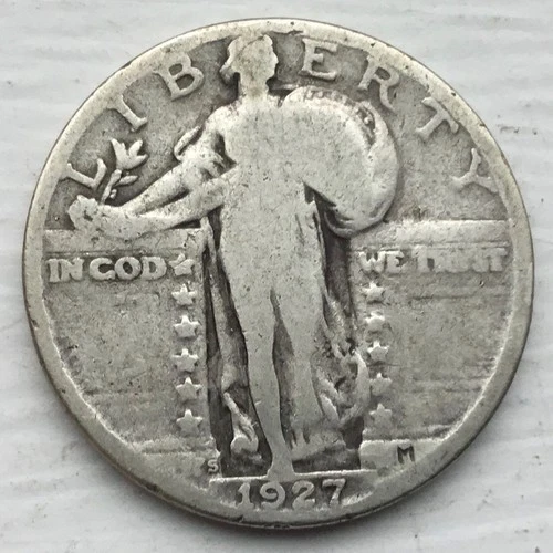 1927 S Standing Liberty Quarter. NO RESERVE Look
