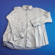 VERSACE 1969 Abbigliamento Sportivo SRL L/S Blue Dress Shirt Mens XL 17 1/2