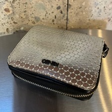 Kenzo Metallic Silver Bifold Wallet Limited Edition Style Bold Artistic Design I