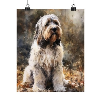 Petit Basset Griffon Vendeen Dog Art Print, Dog Wall Art, Animal Art Print