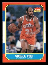 1986 FLEER #35 WORLD B. FREE CAVALIERS