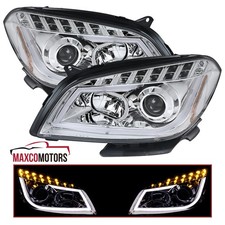 Projector Headlights Fits 2008-2012 Chevy Malibu Led Strip Signal Clear Lamps Projector Headlights Fits 2008-2012 Chevy Malibu Led Strip Signal Clear Lamps
