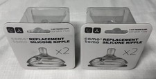 Como Tomo Silicone Replacement Nipples 3-6 mo SEALED 2 Pack x 2 4 nipples 