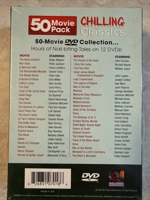 Chilling Classics - 50 Movie Pack (DVD, 2005, 12-Disc Set) for