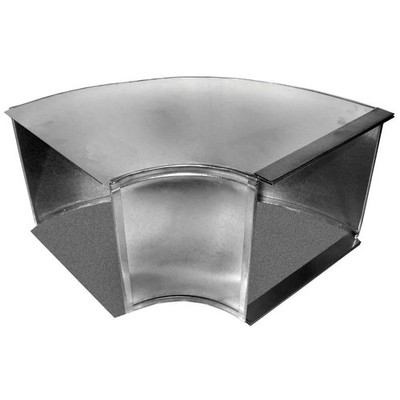Lukjan DX250818 Duct Elbow 8''x18'' 90° HVAC Airflow Connection