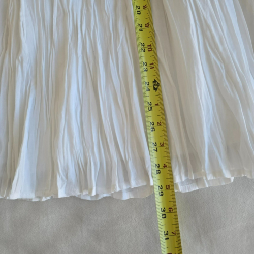 Avenue VIP Plus Size 26/28 White 100% Cotton Broomstick Crinkle Skirt NWT - Picture 13 of 13