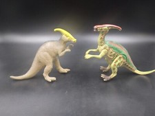 Lot 2 Parasaurolophus Dinosaur Action Figures Posable