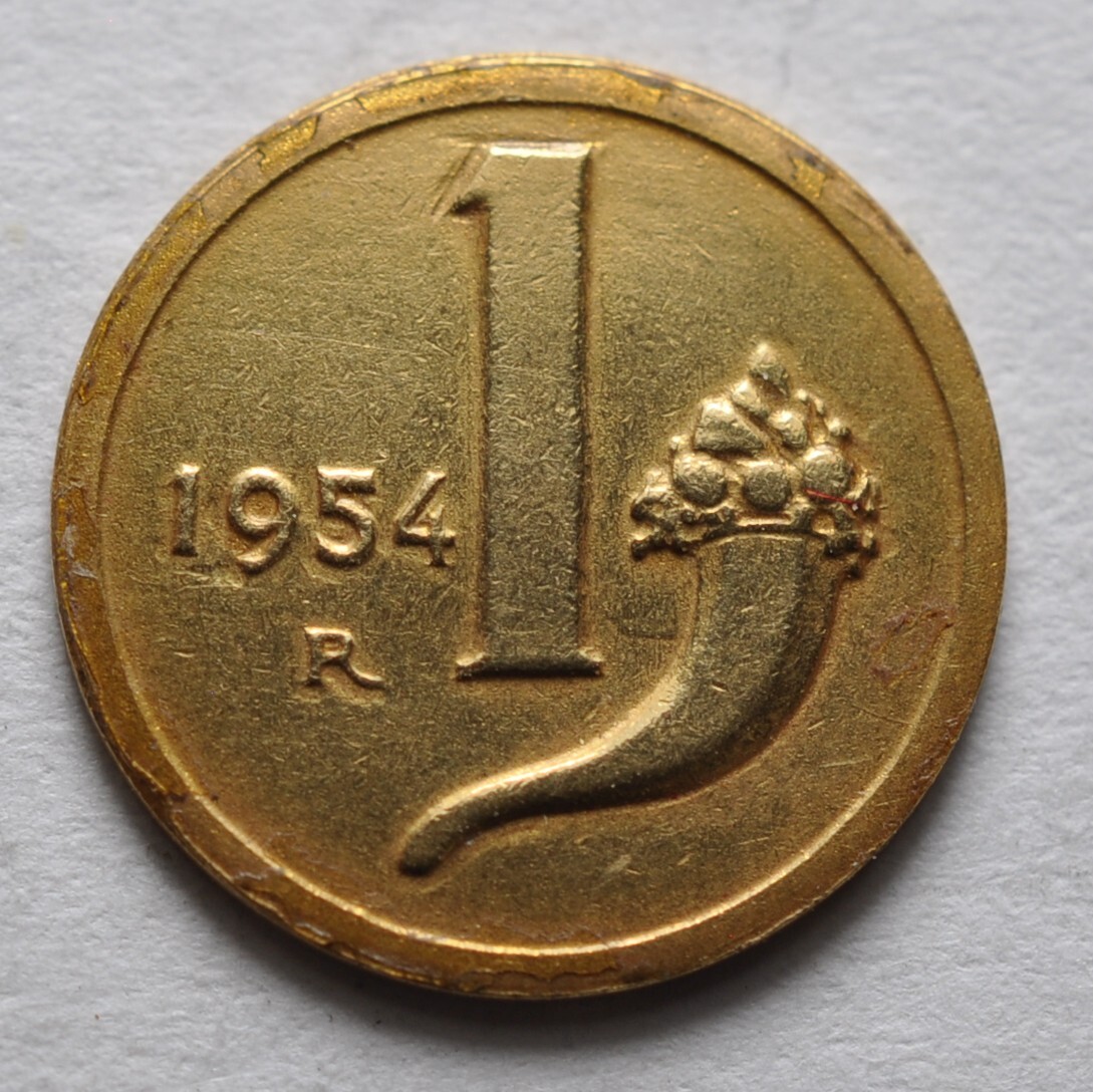 Token 1 lira 1954 Small Coin Gold 18 KT gr. 0.819 Punzonata | eBay