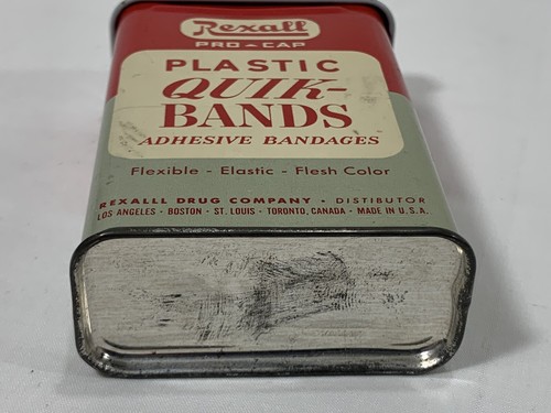 Vintage Medizin Dose: Rexall Quick Bands, Bandagen Leerdose - Pflaster - Bild 7 von 7
