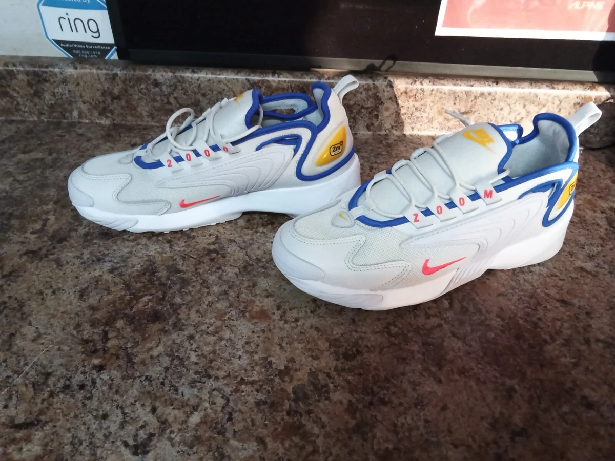 Nike Mens Size 10.5 Platinum Tint White Gold Blue Air Zoom 2000 2K Running Shoes Nike Zoom 2K Platinum Tint | eBay main image 4