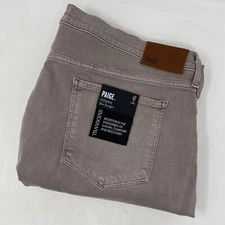 Paige Men's 40 Federal Slim Straight Transcend Smoked Wine Jeans