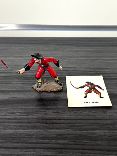 Vintage 1960's Warriors of the World by Marx - Captain Flood Toy & Card