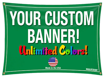 Free Shipping 4x20 4' x 20' Custom Vinyl Banner Full Color 13oz Free Design
