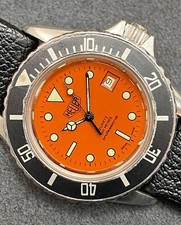 👍Reloj Tag Heuer 980.016 naranja de buceo 980.005 vintage mediano 32 mm para dama