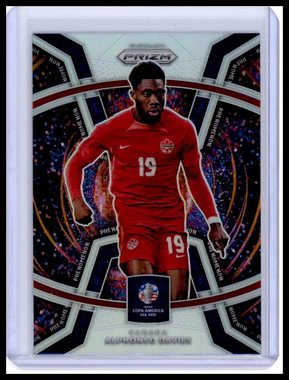 2024 Panini Prizm CONMEBOL Copa America Alphonso Davies Phenomenon Silver