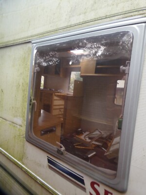 Caravan window,Bailey Senator,75.5x75cm,29.75x29.inch,hinge,support arms,catches