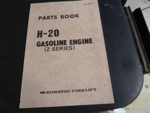 KOMATSU Forklift H-20 Z-SERIES Parts Manual Book H20-PNE10