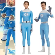 Cosplay Fantastic Four Invisible Woman Jumpsuits Thing Ben Kids Adult Bodysuits