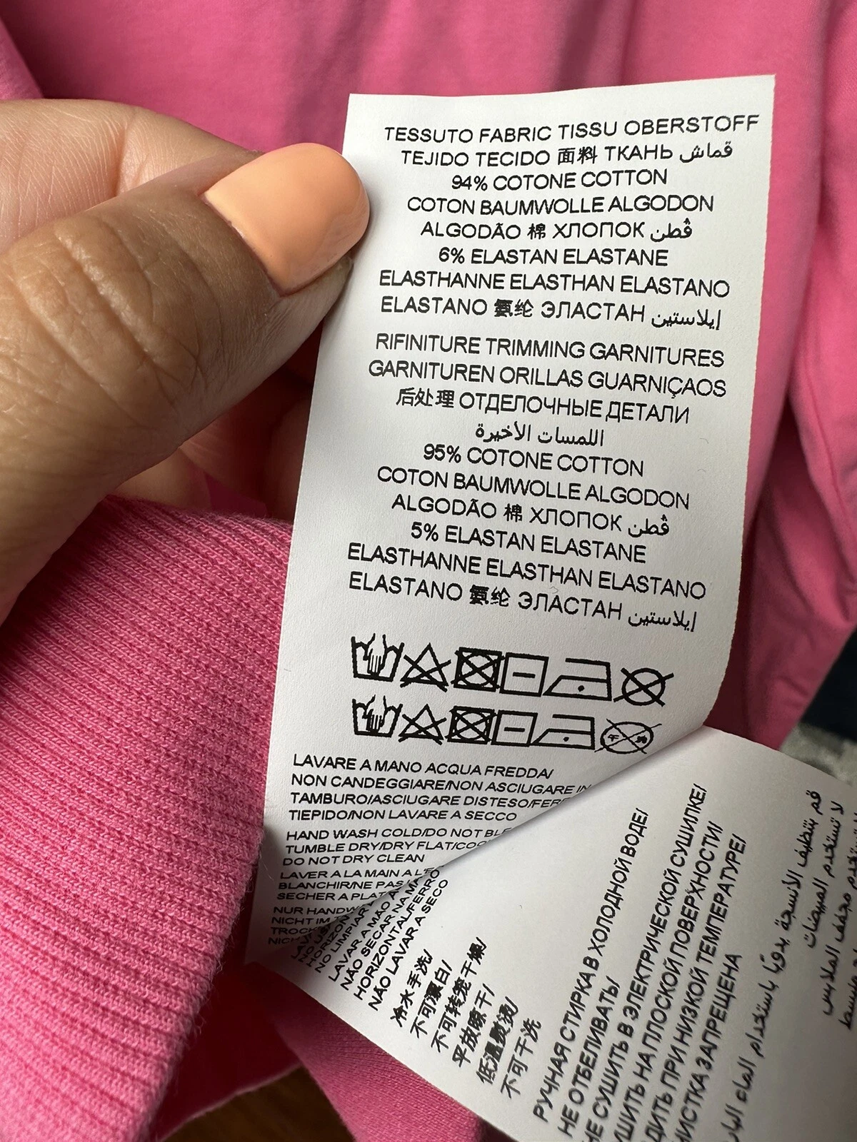 Felpa Moschino rosa per bambina taglia 12