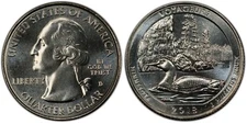 2018-D Voyageurs Minnesota National Parks NP 25C Unc Quarter Denver mint NPD43