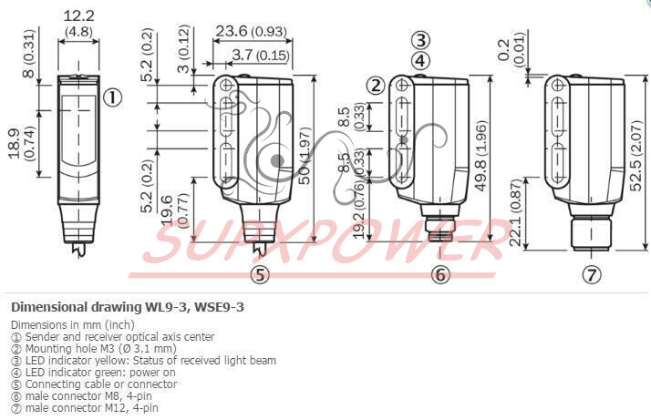 Sensori Fotoelettrici SICK WL9-3N2432 Nuovi