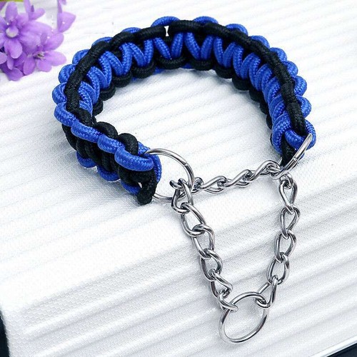 Large Nylon Supply Choker Chain Training Dogs Medium Dog Collars Safety - Picture 10 of 14