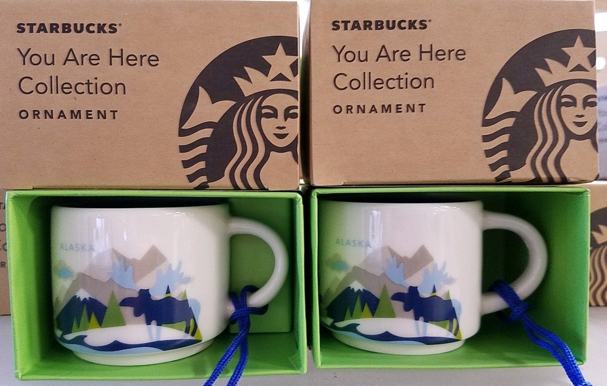 NEW Starbucks Alaska You are Here YAH 2oz Mini Collector Mug 