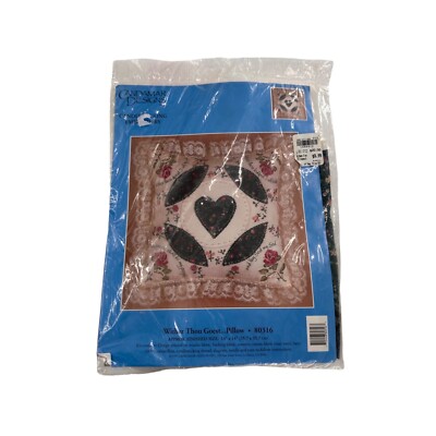 Candamar Designs Candlewicking Embroidery Pillow Kit Wither Goest 14'' 80316 a