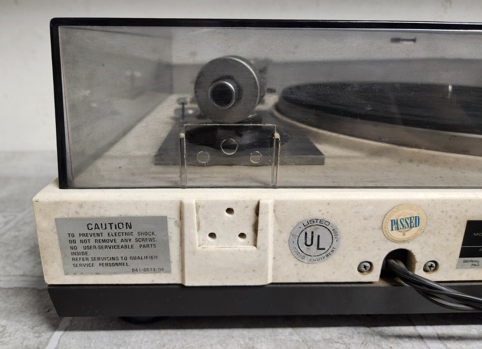 KENWOOD KD3055 Vintage Full Auto BeltDrive Turntable MISSING DUST COVER HINGES eBay