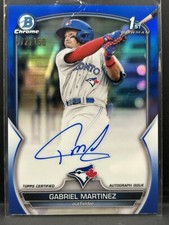 2023 Bowman Chrome 1st Auto 072/150 Blue Refractor Gabriel Martinez Blue Jays🔥