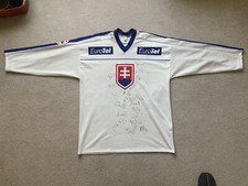Pavol Demitra Hockey Jersey Slovakia 2002 World Champions Signed+Magazine insert