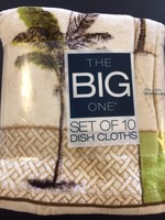 Set 10 Kohls The Big One 100% Cotton Nubby Dish Cloths Palm Trees Tropical Set 10 Kohls The Big One 100% Cotton Nubby Dish Cloths Palm Trees Tropical