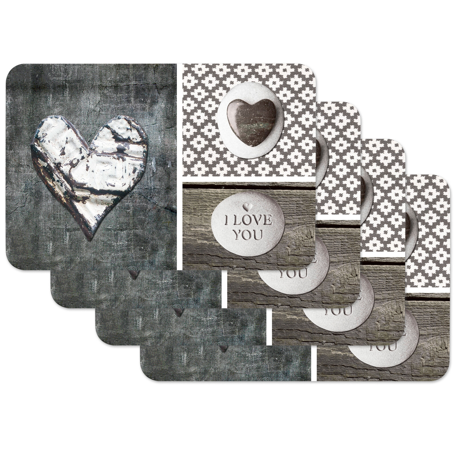 4x Venilia Tischset Platzset Tischsets Platzdeckchen Tischmatte abwaschbar