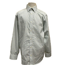 Banana Republic Non Iron Classic Fit Men's Size L Check Long Sleeve Casual Shirt