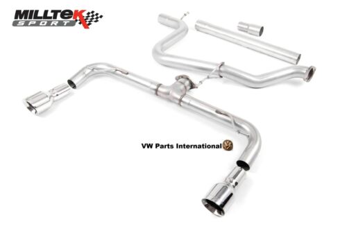 VW Golf MK7 2.0 GTD Milltek Cat Back Non Res Exhaust GTI Style 2x Polished Tips - 第 1/1 張圖片