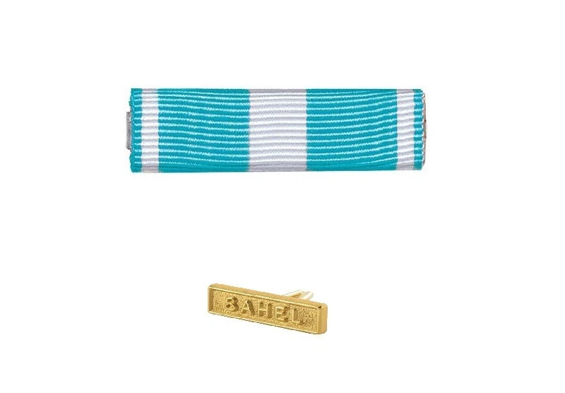 DIXMUDE MEDAILLE OUTRE MER + AGRAFE SAHEL NEUVE BARRETTE DE DECORATION MILITAIRE