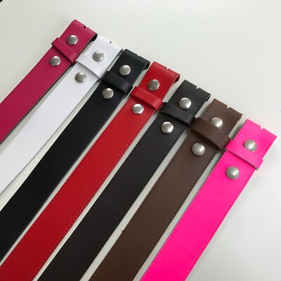 Ledergürtel Riemen (B8) Druckknopf - 38 mm (1,1/2'') verschiedene Farben & Größen