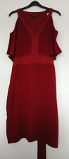 Star by Julien Macdonald Calf Length Occasion/Evening Dress in Burgundy, Size 14