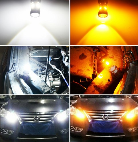 JDM ASTAR 2x Amber White Switchback SMD LED 1157 Front Turn Signal Light Bulbs - Picture 5 of 11